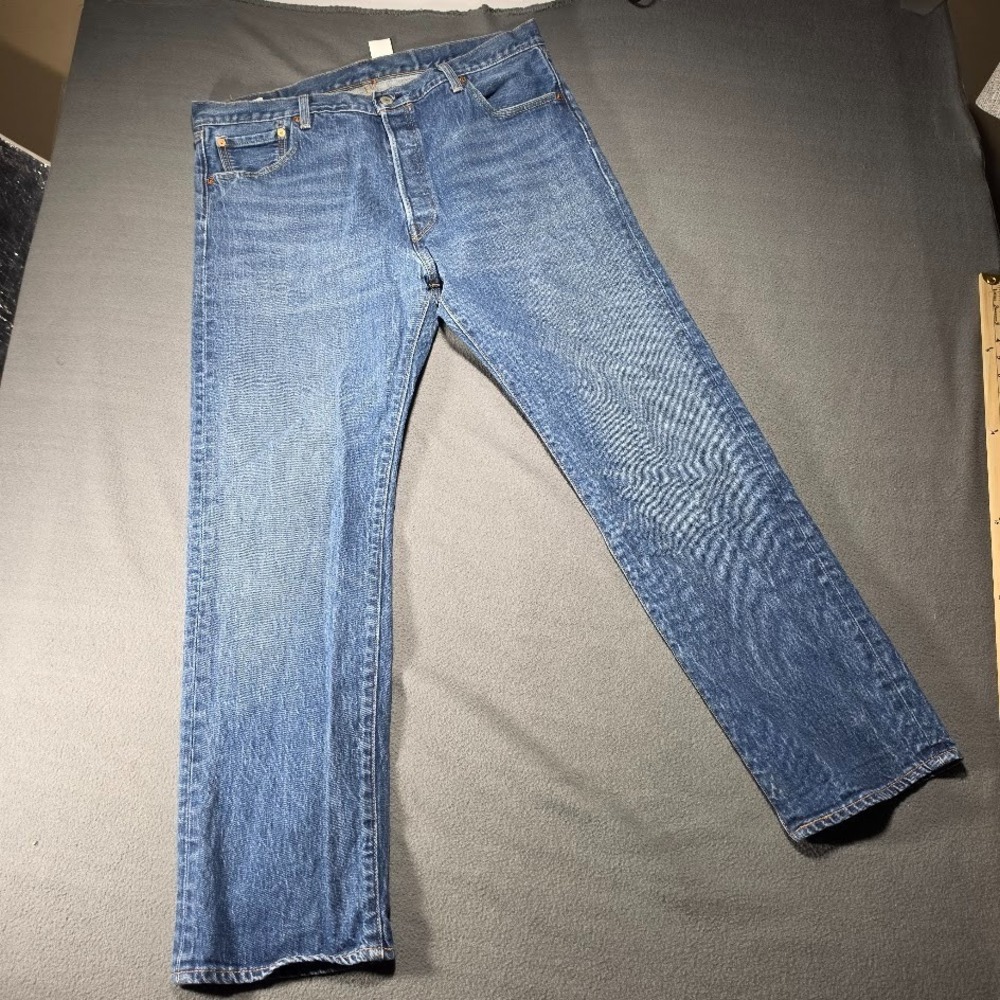 Levi's 501 '93 Straight Jeans 36x30 Medium Wash Big E Button Fly Levi's Premium